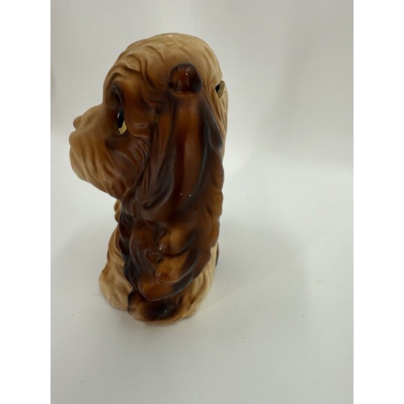 Norleans Cocker Spaniel Bank Puppy Ceramic Dog Bank Figurine Vintage Collectible - Picture 10 of 16